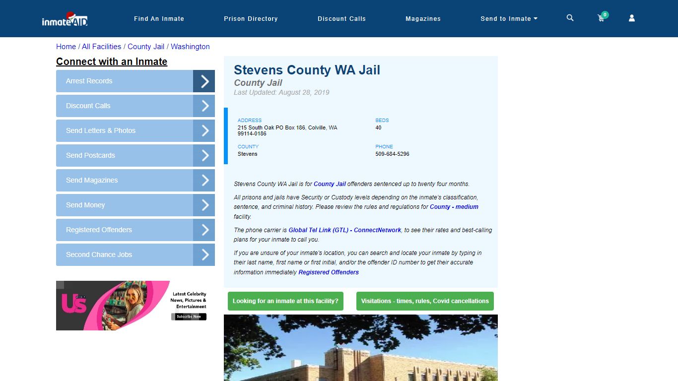 Stevens County WA Jail - Inmate Locator - Colville, WA